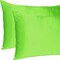 Homeroots 20 x 26 in. Bright Green Dreamy Silky Satin Standard Size Pillowcases 387869 - alternate 5